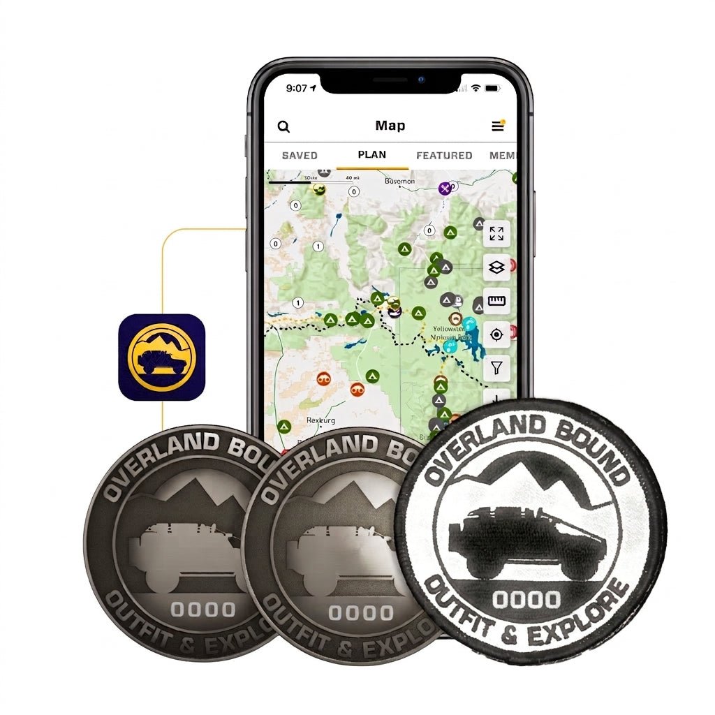 Membership + Two Metal Emblems - Overland Bound