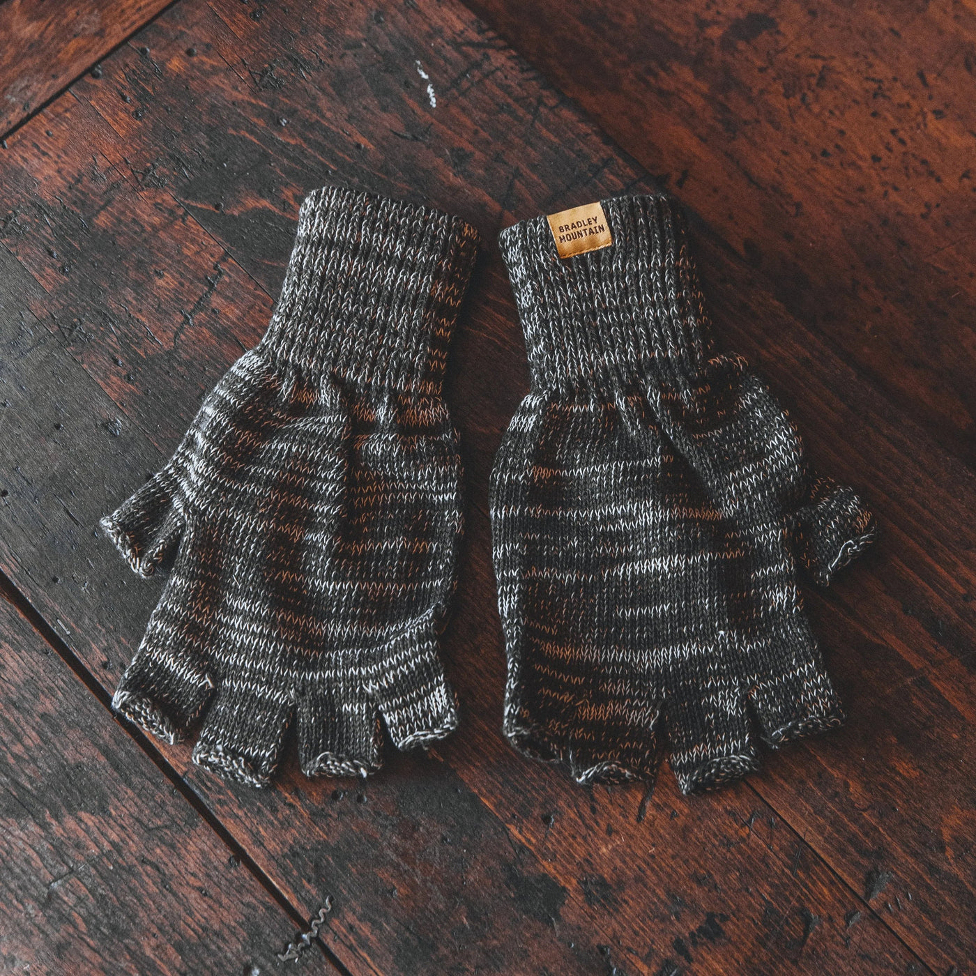 Fingerless Gloves with Deerskin - Desert